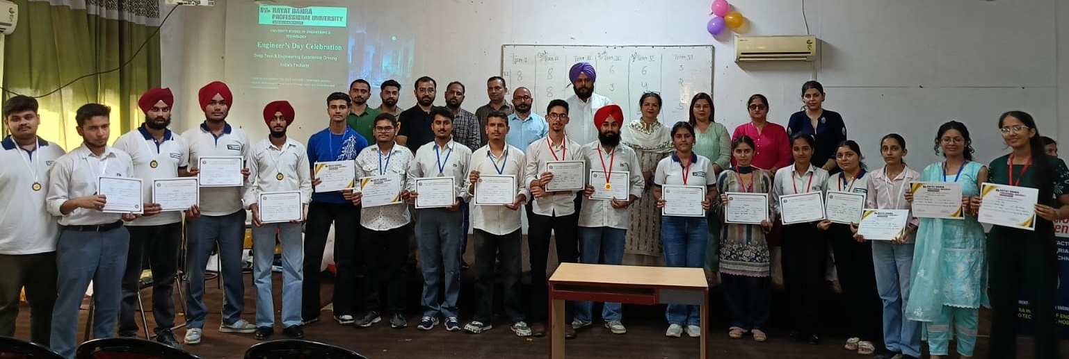 Engineers Day celebrated at Rayat Bahra Professional University